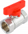 Кран шаровой FAR 3/4", ВР, красн. бабочка, хром Кран шаровой FAR 3/4", ВР, красн. бабочка, хром